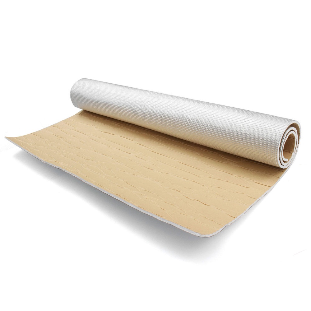 Car Audio Sound Deadener Vibration Control Proof Aluminum Foil Cotton Heat Insulation Mat Door Roof Trunk Hood Self Adhesive - Type C