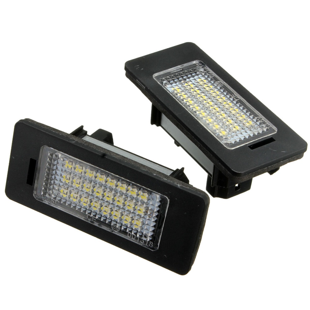 2PCS LED License Light Number Plate Lamp For BMW E39 E60 E82 E70 E90 E92 1/3/5/X Series - Image 2