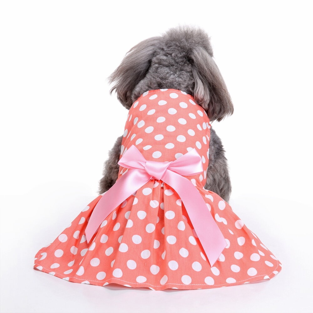 Vintage Polka Dot Pet Clothes for Dog Dress Cat Vest Shirts - XS - Image 2