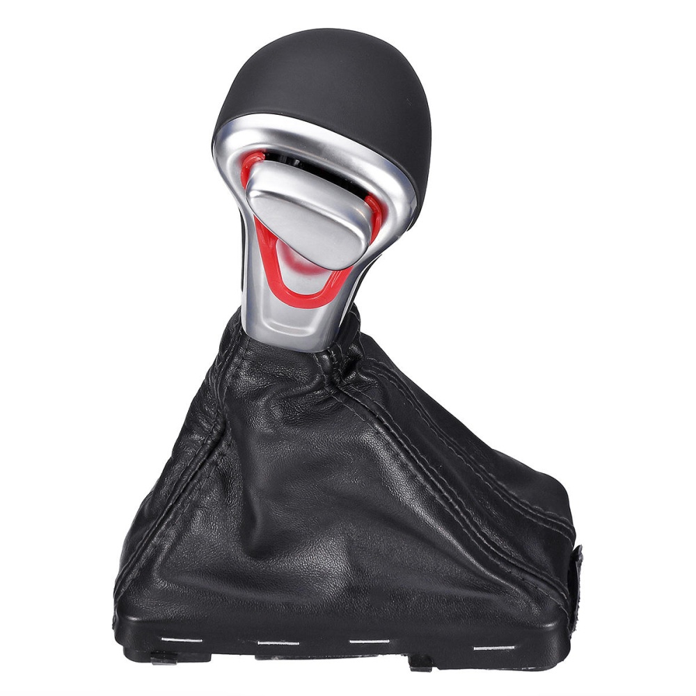 Gear Shift Knob with PU Leather Gaiter Boot Cover For Audi A4 A6 Q5 Q7 Left-hand Drive - Image 2