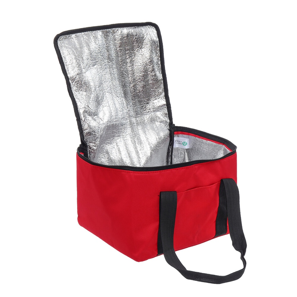 19L Food Delivery Insulated Lunch Bag Waterproof Oxford Cloth Portable Drivers Large Outdoor - Red - Image 2