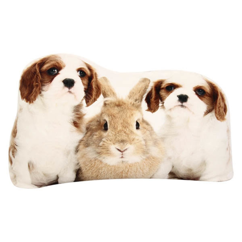 Creative 3D Cute Animal Lion Parrot Shape Throw Pillow Plush Soft Sofa Car Office Cushion Gift - Deer