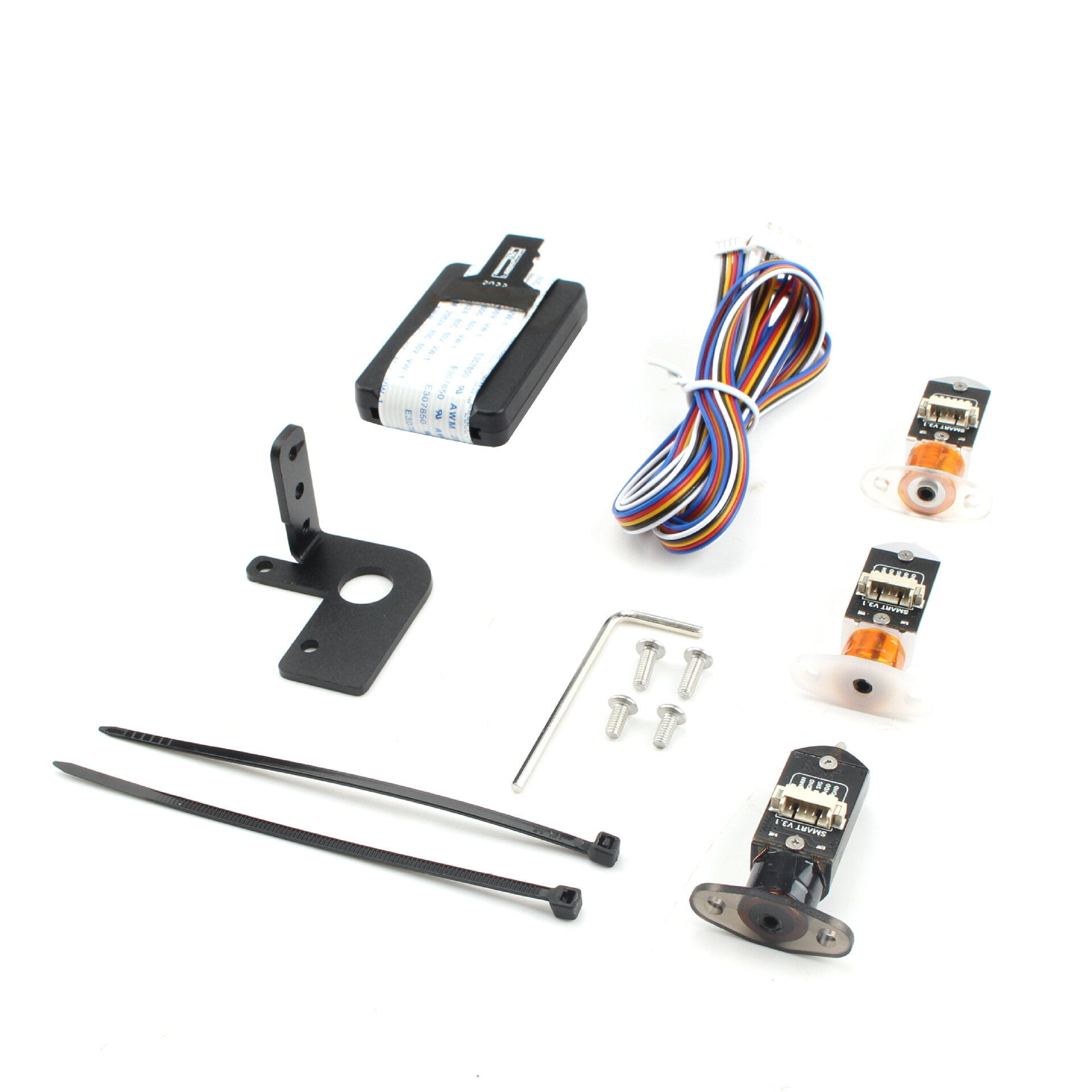 BL Touch Auto Leveling SEt wit 1.75mm PTEF Tube + MK9 Nozzles + Pneumatic Connectors Upgrade Kit for Ender-3/CR-10 Series 3D Printer - White