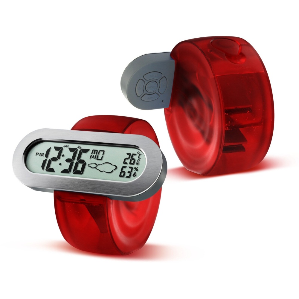 HC-103 Eco-Friendly Battery Free Water Powered Clock with Alarm Thermometer Weather Station