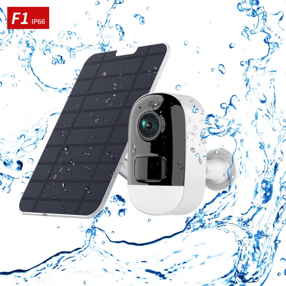 F1 3MP Solar Surveillance Camera Low Power Battery Camera Kit with Solar Panel Wireless Monitoring Kit - F1 - Image 2