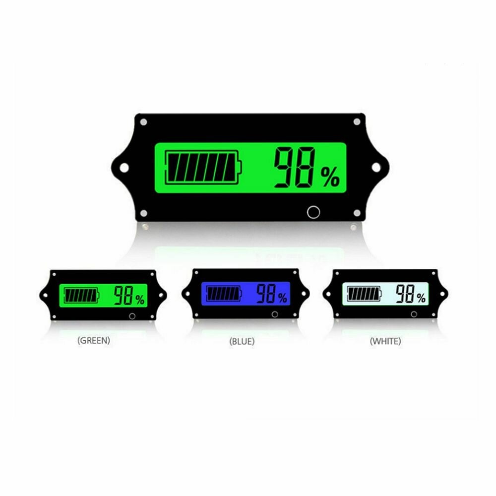 GY-Y6A 12V 24V 36V 48V Lead-acid Lithium Battery Universal Power Display Module Power Display Meter - Blue