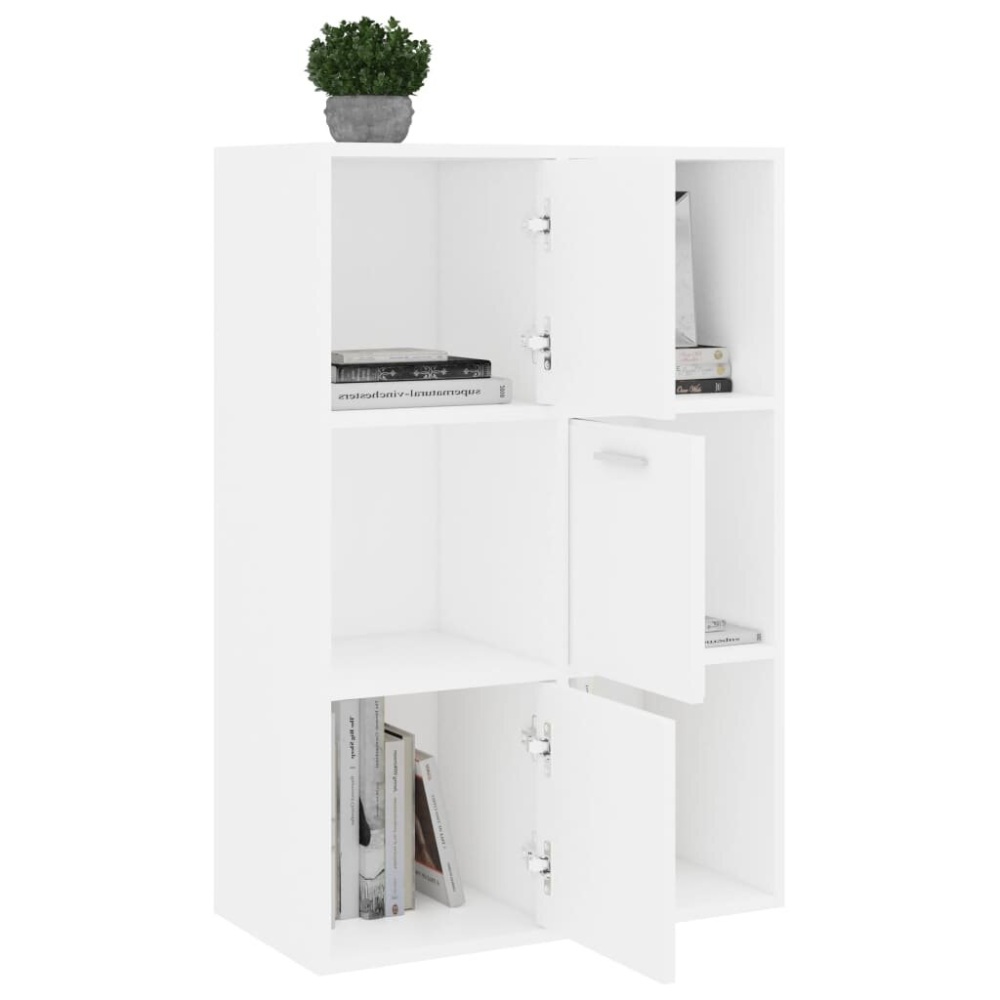 Storage Cabinet White 23.6"x11.6"x35.4" Chipboard - Image 2