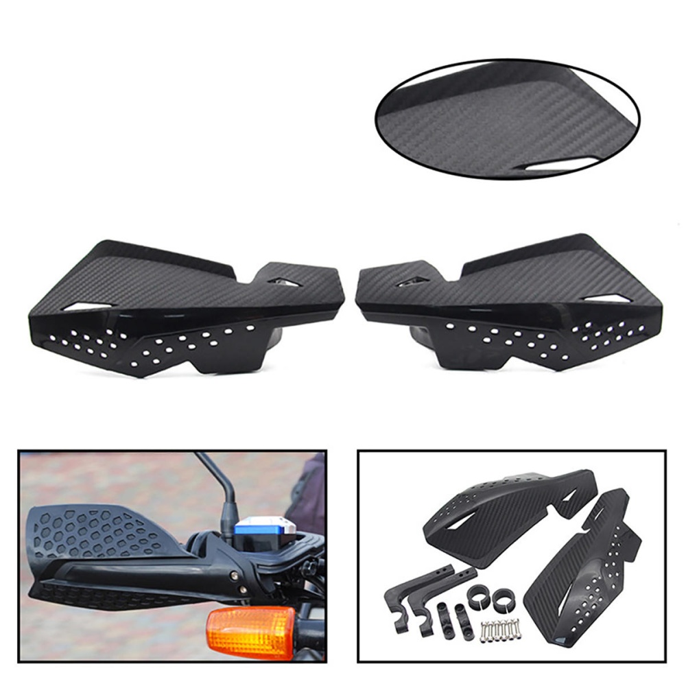 22mm 7/8 Inch Motorcycle Handguard Hand Guards Protectors Universal For Honda Black - Image 2