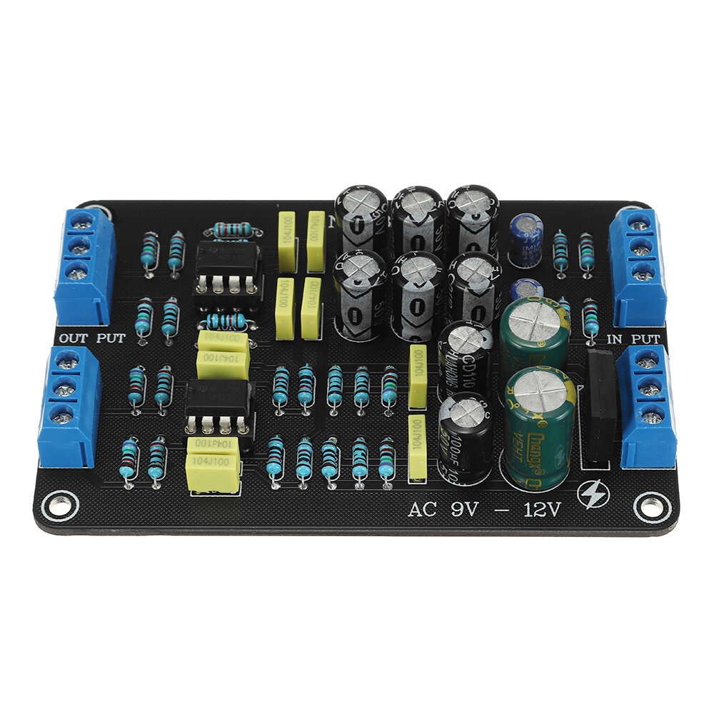 NE5532 160Hz Dual OP Pre-stage Magnification-free Amplifier Module Heavy Bass Electronic Crossover