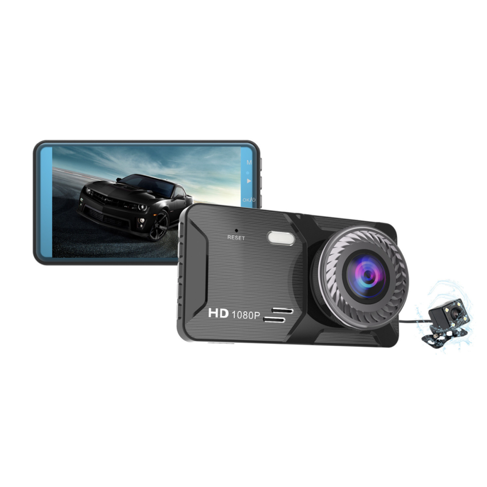 H309 Full HD 1080P Dash Cam Car DVR Dual Lens Camera with Touch Screen Loop Recording Motion Detect Reversing Image - Image 2