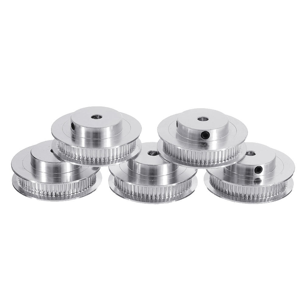 5Pcs 60Teeth 5mm Inner Hole GT2-60T Synchronous Timing Pulley + Wrench For RepRap Prusa 3D Printer - Image 2