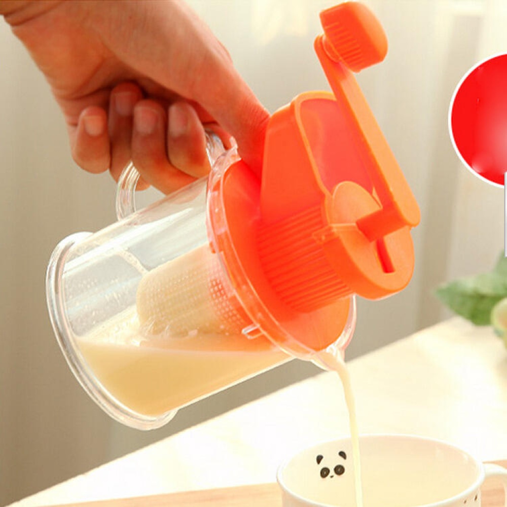 Hand Soya-bean Milk Machine Multi-function Juicer Manual Mini - Random color - Image 2