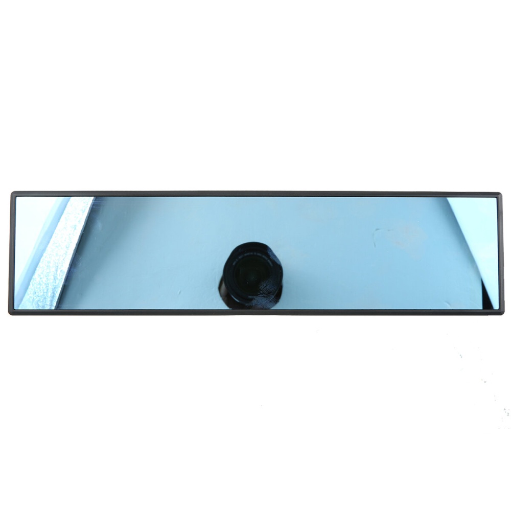 ELUTO 300mm Universal Auto Car Wide Convex Rearview Mirror Interior Mirror Clip On - Image 2