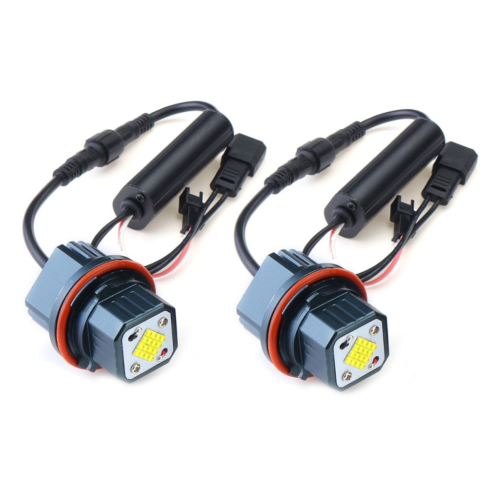 2Pcs 80W Error Free LED Angel Eyes Marker Halo Ring Light For BMW E39 E53 E60 E65 - Image 2