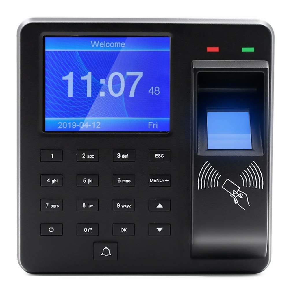 Biometric Fingerprint Attendance Machine Time Clock Employee Check In Out Device - Image 2