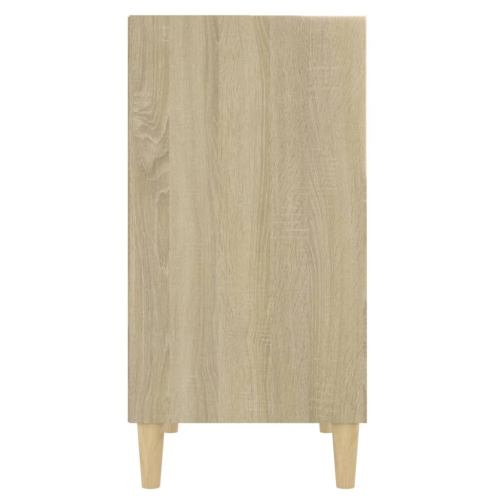 Sideboard White and Sonoma Oak 22.4"x14"x28" Chipboard - Image 2