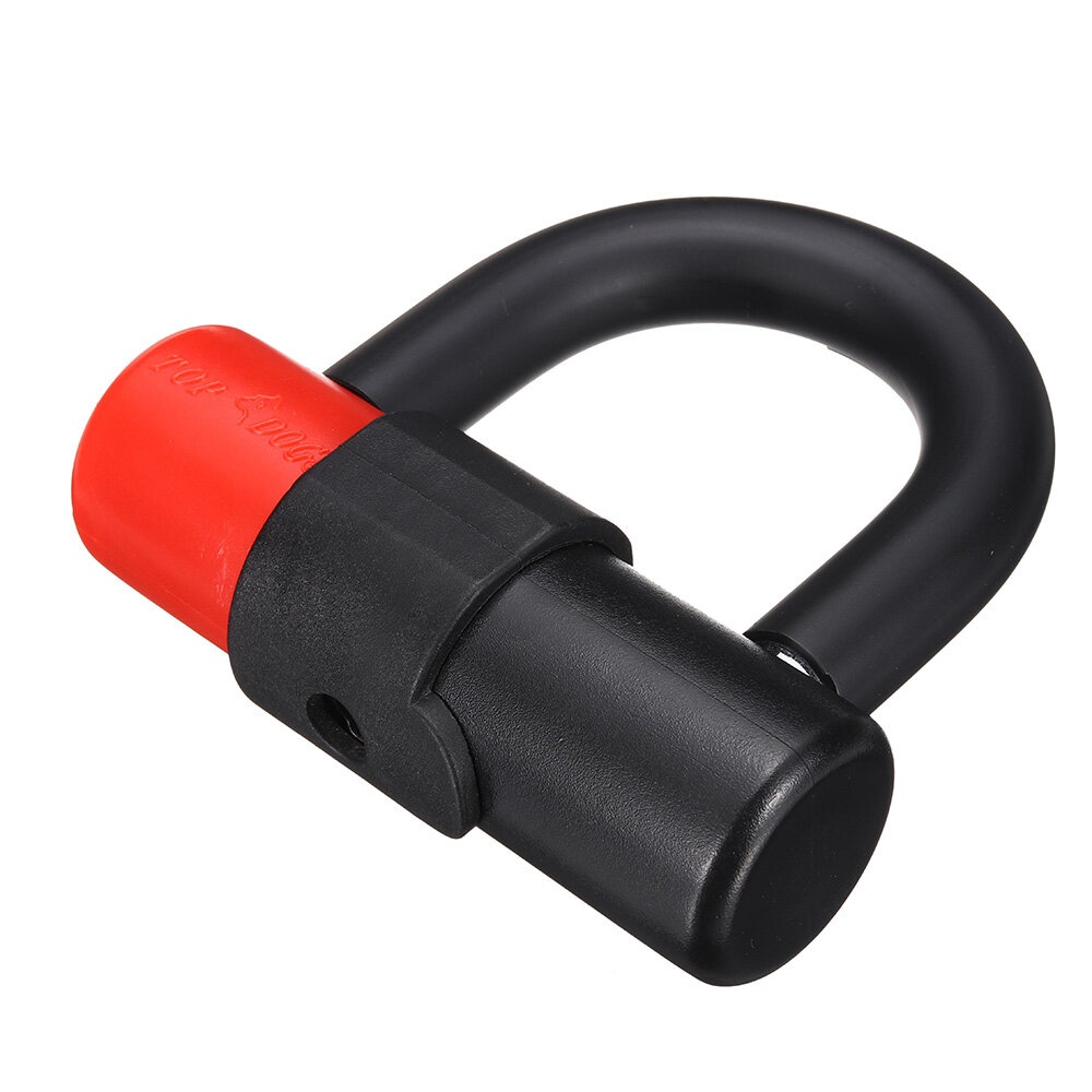 U Lock Safety Alloy Steel Anti-theif Motorcycle Scooter MTB Road Bike Door Car Universal - Red - Image 2