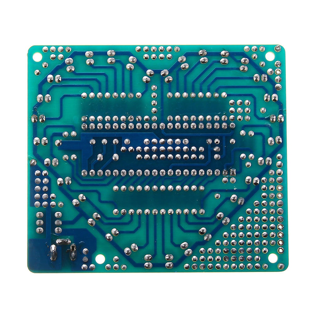 Assembled 51 MCU Heart-shaped Light Water LED Flashing Light Electronic Board No Shell - Blue - Image 2