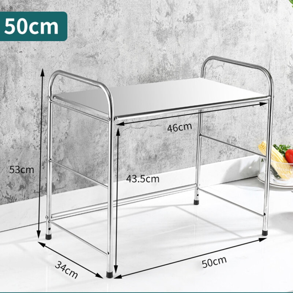 Bakeey 50/60cm Single Layer Microwave Oven Rack Stainless Steel - 50cm - Image 2