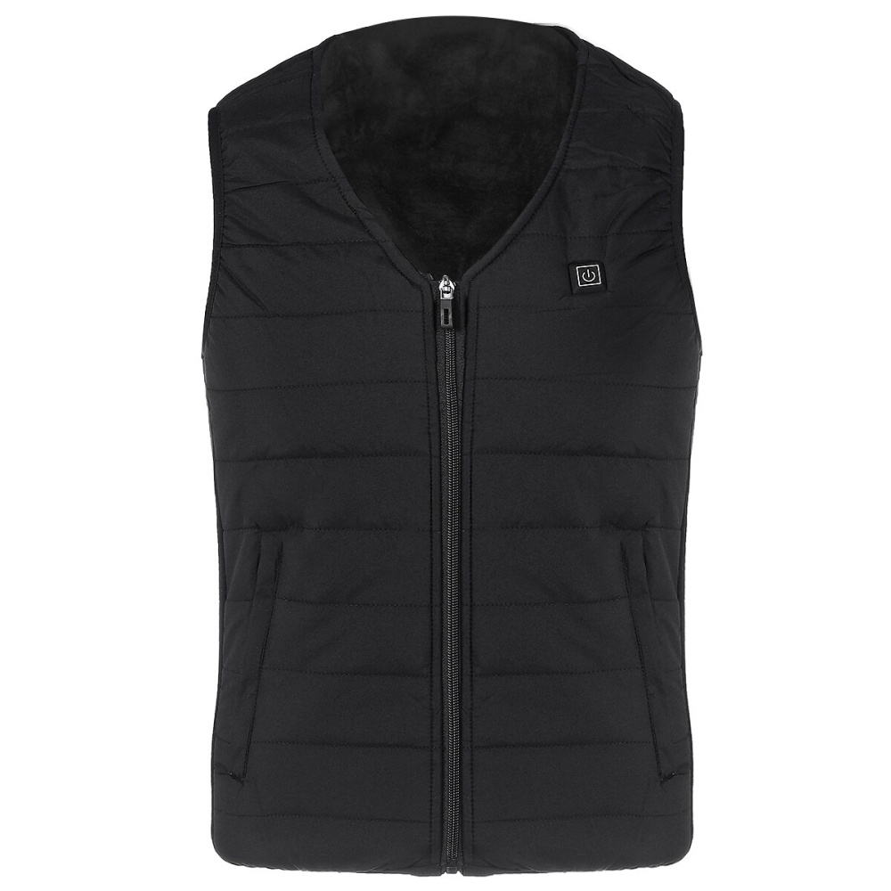 Heated Vest Warm Body Electric USB Heating Jacket Winter Outwear Men Women Short Sleeve Coat - M - Image 2