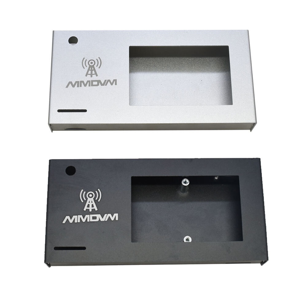 MMDVM 3.2 Inch Separate Housing Black and Silver Aluminum Alloy Case - Black