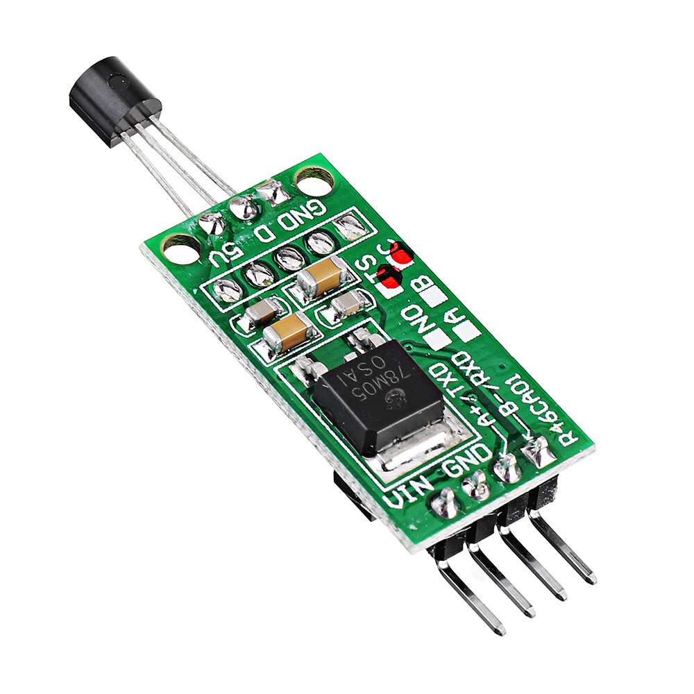 5pcs DS18B20 5V TTL Com UART Temperature Acquisition Sensor Module Modbus RTU PC PLC MCU Digital Thermometer - Image 2