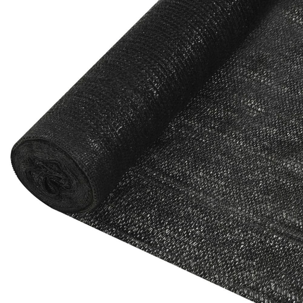 Privacy net 195 g/m² 1x25 m HDPE black - Image 2