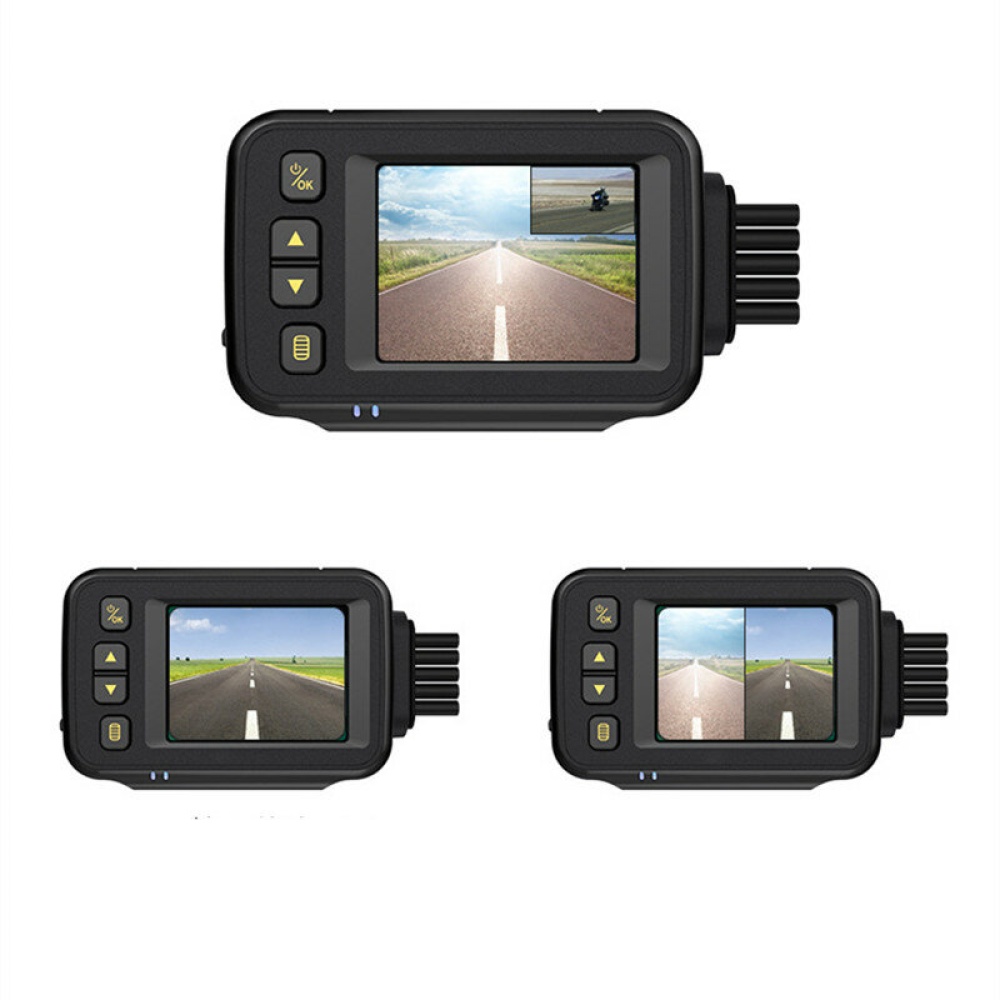 HD 720P+480P Parking Monitoring Motorcycle Driving Recorder Wire Control Operation - Image 2