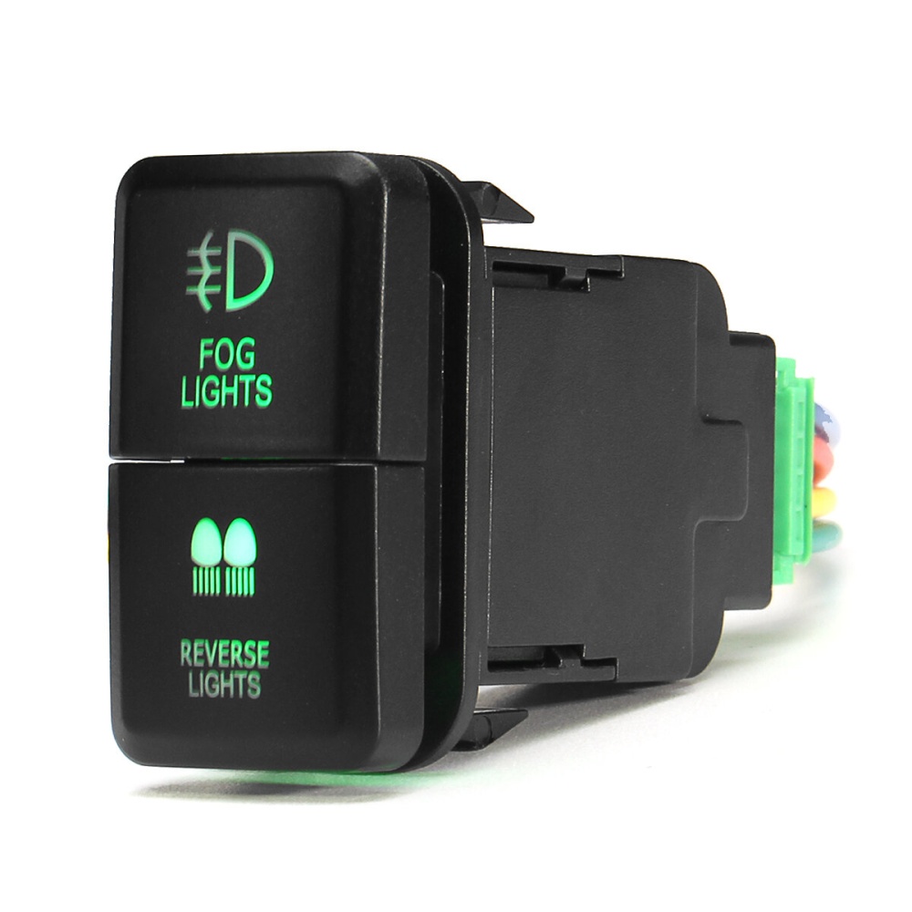 LED Light Push Switch Bar Driving Fog Light Switch For Toyota Cruiser Prado Hilux Landcruiser - 1