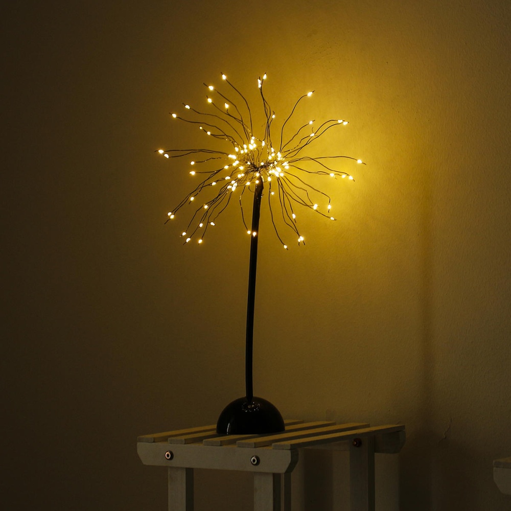 100 LED Dandelions Lamp USB Firework Night Light Garden Wedding Party  - USB - Image 2