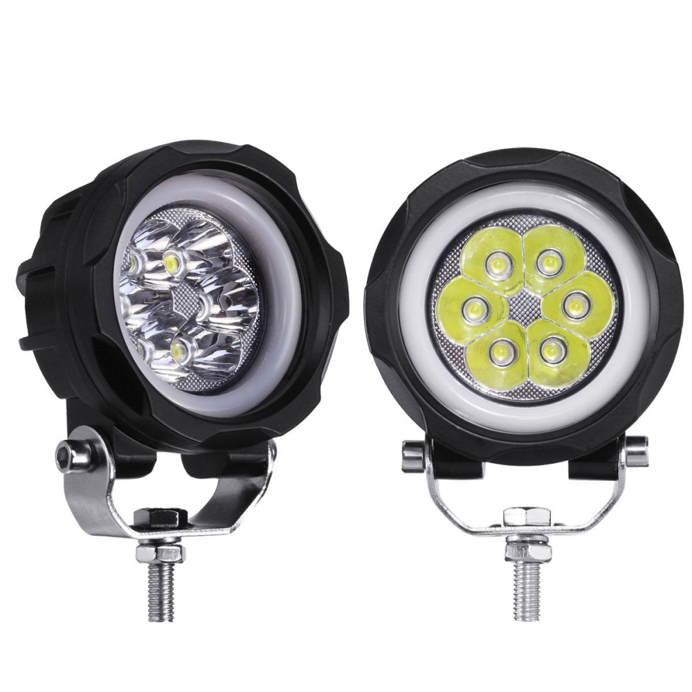 3 Inch 60W LED Work Light Car Circle Headlights Fog Lights Off-Road Vehicle IP67 6000K - Blue - Image 2