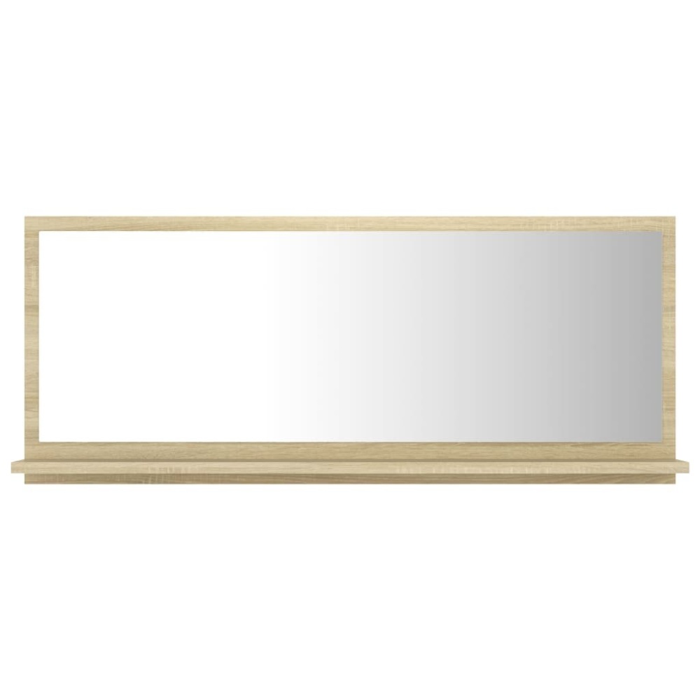 Bathroom Mirror Sonoma Oak 35.4"x4.1"x14.6" Chipboard - Image 2