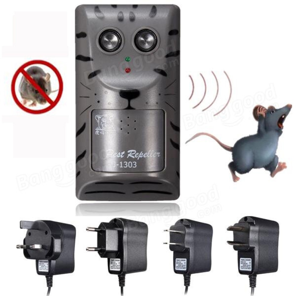 Electronic Ultrasonic Pest Rat Mouse Insect Rodent Control Repeller Anti Mole Killer Trap Bug Chaser - AU