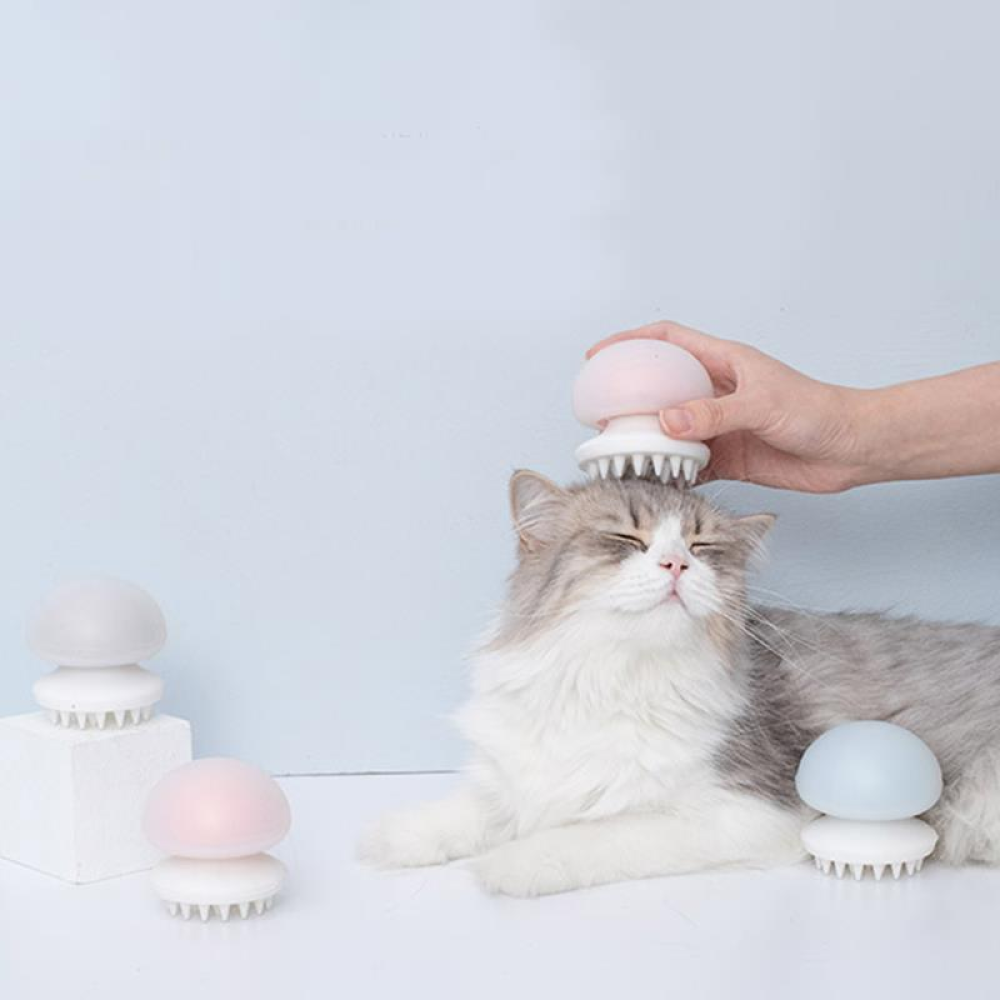 FURRYTAIL Jellyfish Massage Cat Comb Pet Brush from - Pink - Image 2