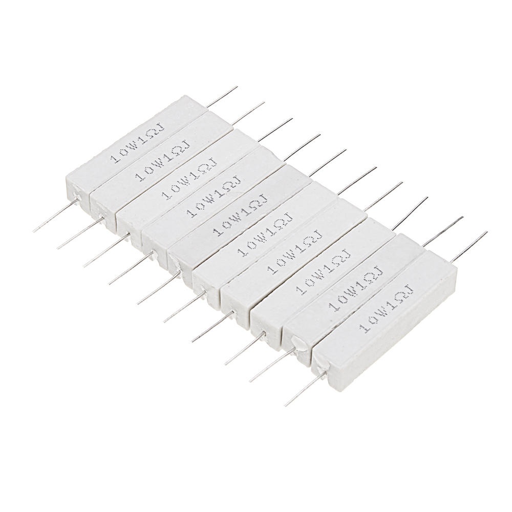 50pcs 10W 1 ohm 1R Ceramic Cement Resistor - Image 2