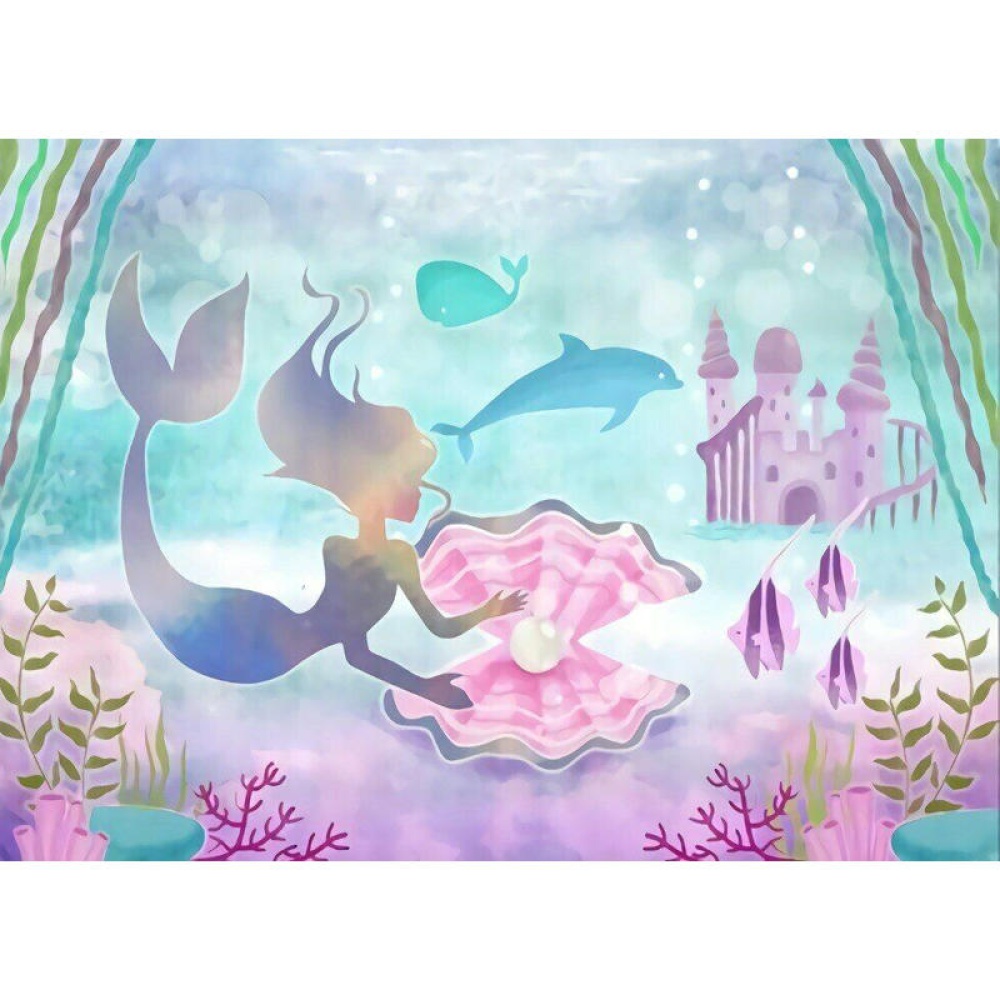 3x5FT 5x7FT Vinyl Mermaid Underwater Sea Photography Backdrop Background Studio Prop - 150CM * 210CM - Image 2