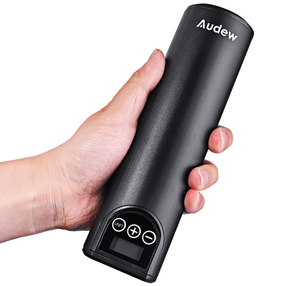 AUDEW Hand-held Car Tire Air Pump Portable Wireless LCD Display USB Charging 12V 150 PSI Compressor