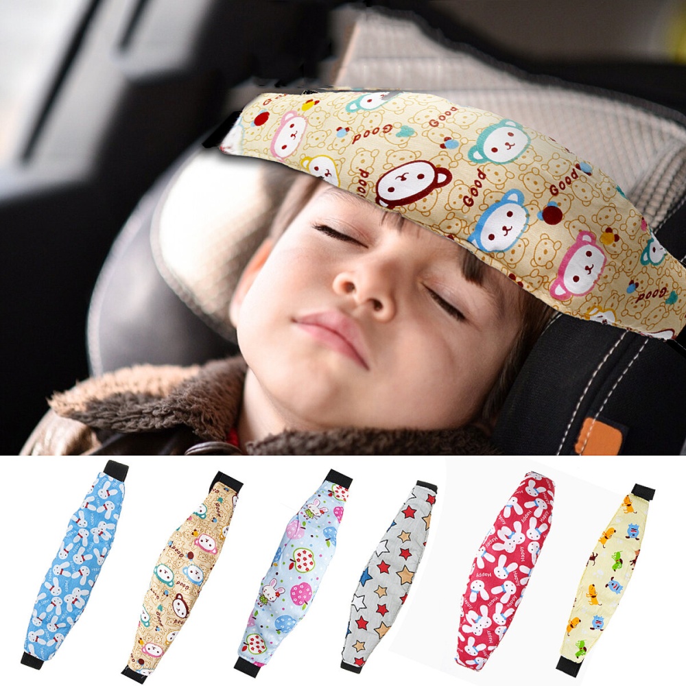 Baby Head Support Stroller Sleep Nap Aid Safety Strap Car Seat Fastening Belt - A