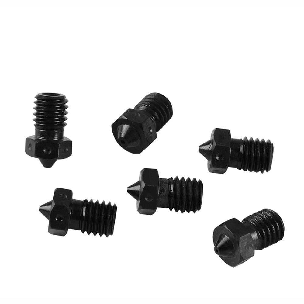 4Pcs Hardened Steel V6 Nozzles 1.75mm 0.3/0.35/0.4/0.5/0.6/0.8mm Hotend Nozzle for 3D Printer - 0.4mm - Image 2