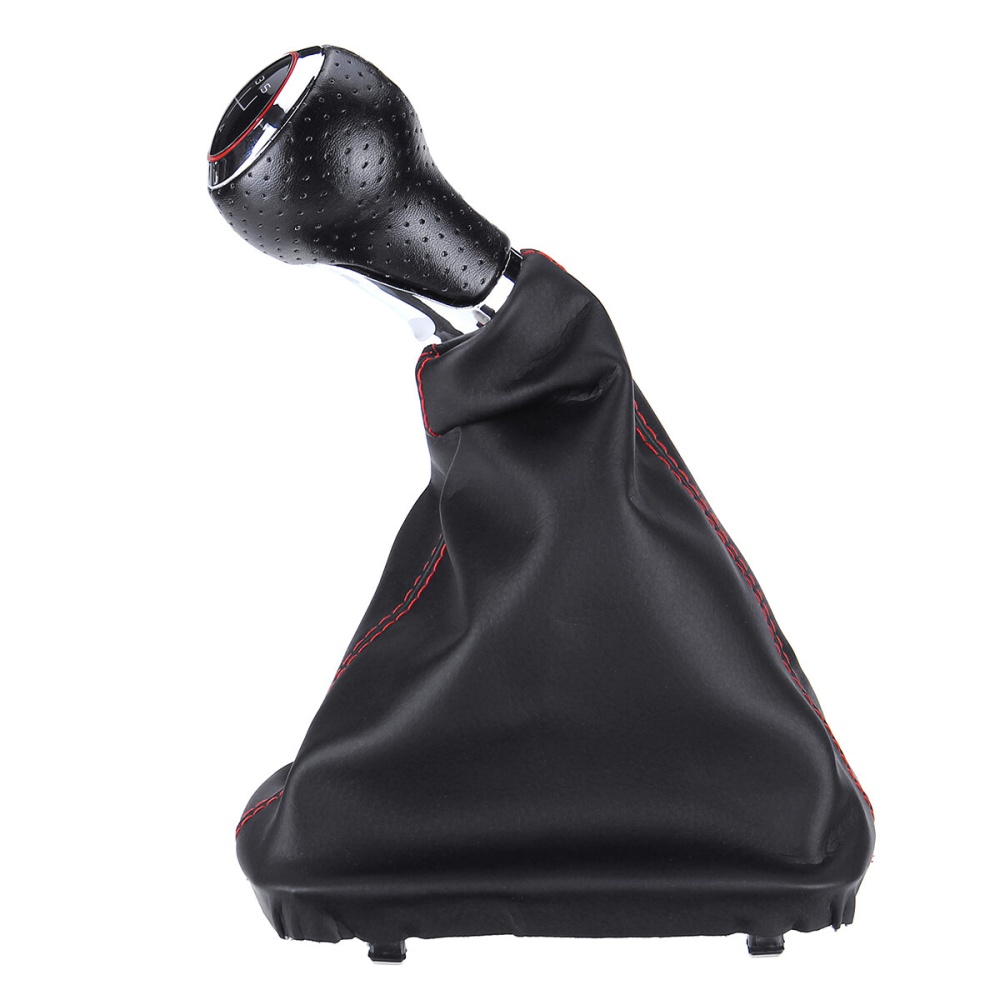 5 Speed Gear Shift Knob Shifter with Boot Cover Leather For AUDI A3 A4 Q5 S3 S4 - Image 2