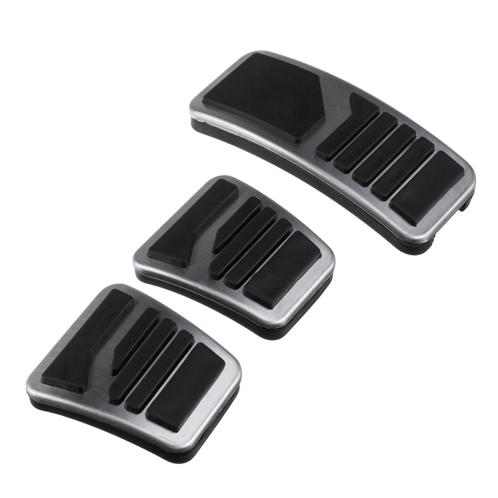 3Pcs Manual MT Clutch Brake Pedals Stainless Steel Metal Accelerator Universal For Mitsubishi - Image 2