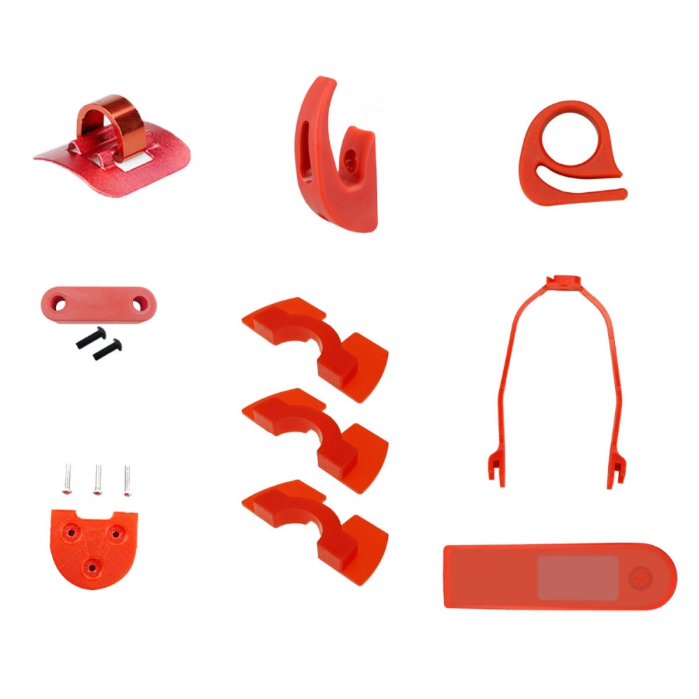 10PSC Red/Black/White Starter Kit Scooter Accessories For Scooter M365/M187/PRO - Black - Image 2