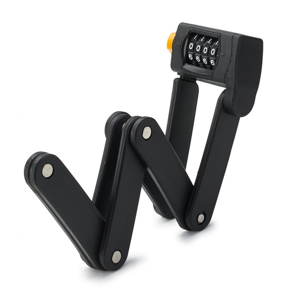 Password/Key Folding Bike Cable Lock Strong Heavy Duty Cycle Security Bicycle - Key