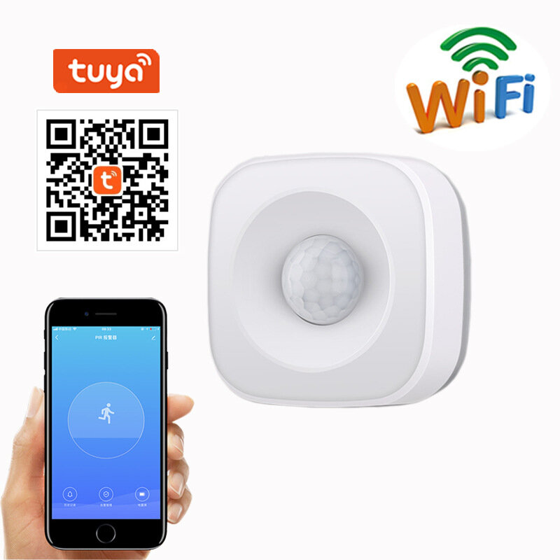 Guudgo Tuya WiFi Human Body Sensor Wireless Smart Body Movement PIR Motion Sensor Use With Tuya Smart Life App
