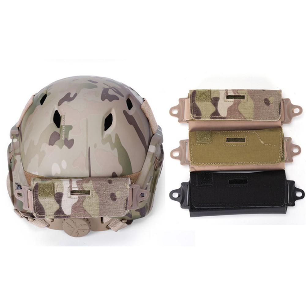 Tactical Pouch Helmet Bag for Helmet Hunting Camo Counterweight Pouch and Weights - Tan
