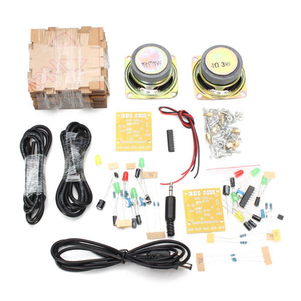 Geekcreit® DIY Transparent Mini Amplifier Speaker Kit 65x65x70mm 3W Per Channel - Image 2