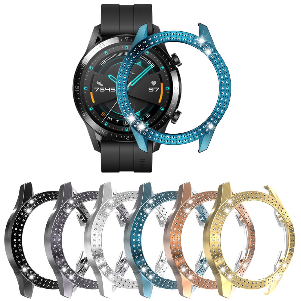 Bakeey PC Crystal Watch Case Cover Screen Protector for Huawei GT2 46MM Smart Watch - Black