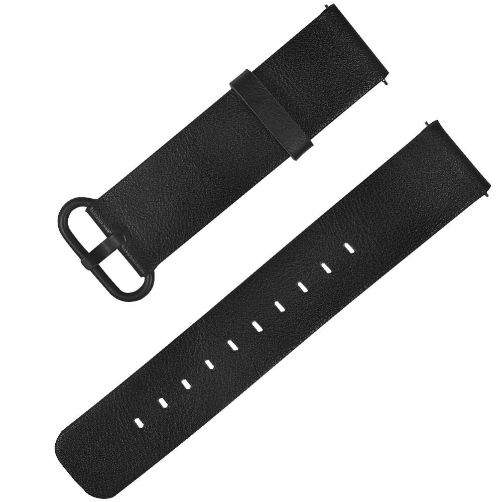 Bakeey Double-sided color Leather Watch Band for Amazfit GTS Smart Watch - Black - Image 2