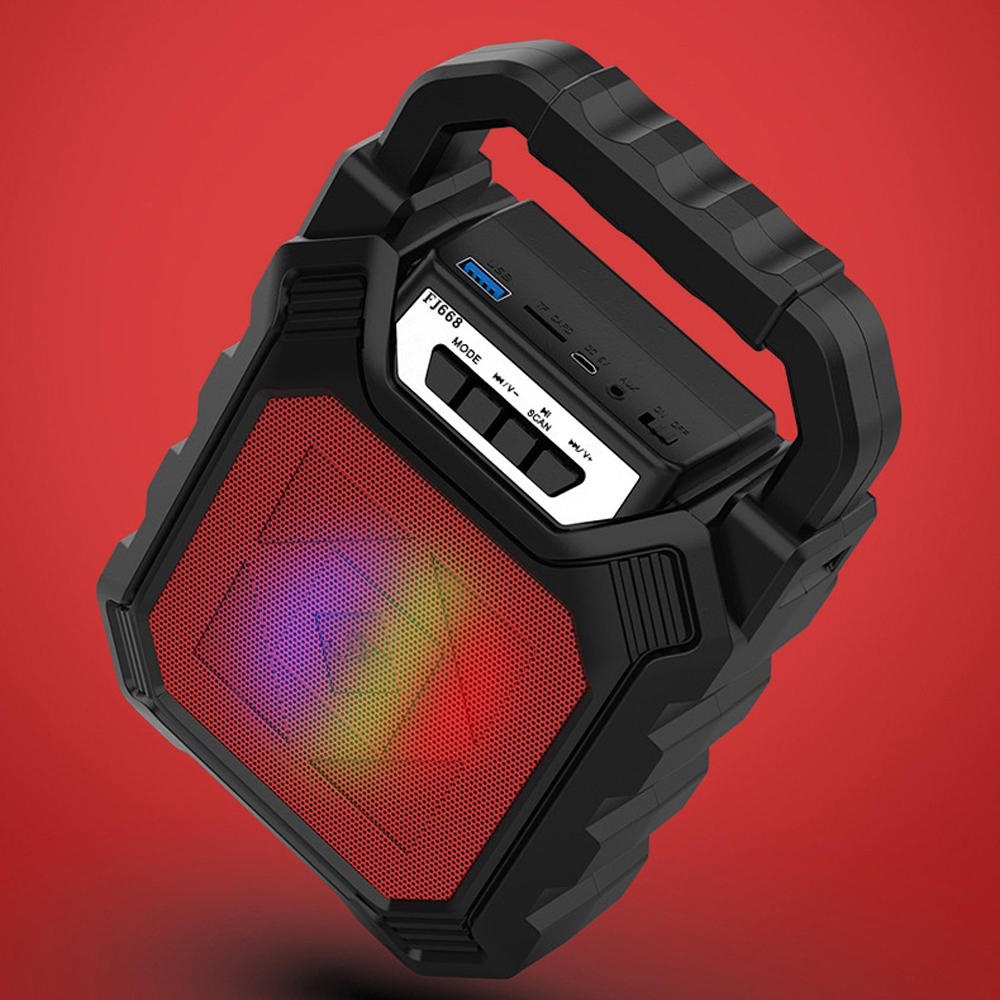 Bakeey Portable Wireless bluetooth 3.5mm 1200mAh Hifi Music Speaker Support TF Card FM Radio With Microphone - Blue