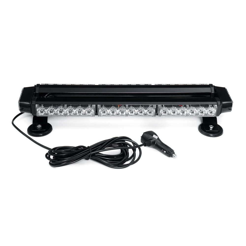 21 Inch 144W 42LED Double Side Traffic Strobe Flash Light Bar Amber Emergency Lamp Magnetic Mount 12V Universal - Image 2